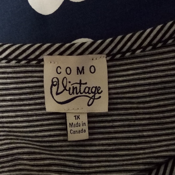 Summer flutter sleeve knit striped dress Size 1X - Picture 5 of 6